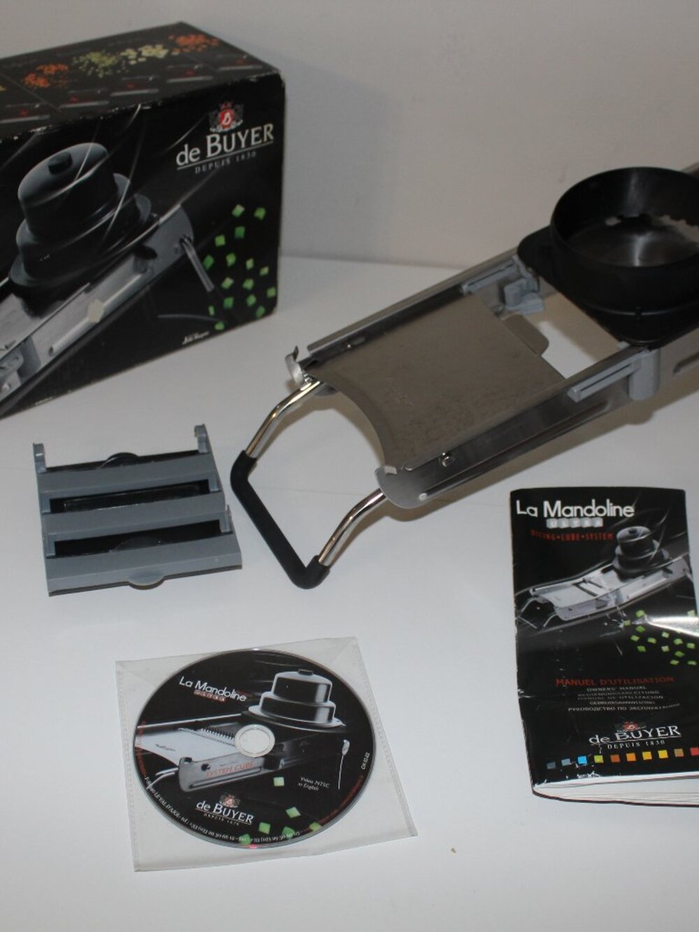 De Buyer La Mandoline Ultra Rogue Black Kitchen Cutting Tool Slicer France